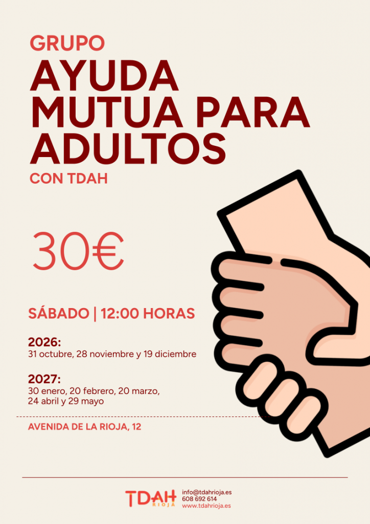 Grupo de ayuda mutua para adultos con TDAH 2026
